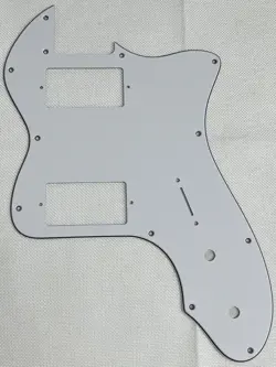 WHITE 3-PLY FOR FIT FENDER '72 THINLINE TELECASTER PAF STYLE GUITAR PICKGUARD
