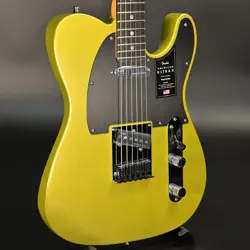 FENDER / AMERICAN ULTRA II TELECASTER EBONY SOLAR FLARE S/N US24005933 GUITAR