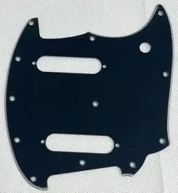 BLACK 3-PLY FOR FIT FENDER OFFSET SERIES MUSTANG STYLE GUITAR PICKGUARD