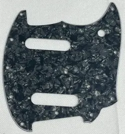 BLACK PEARL 4-PLY FOR FIT FENDER OFFSET SERIES MUSTANG STYLE GUITAR PICKGUARD