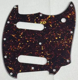 BROWN TORTOISE 4-PLY FOR FIT FENDER OFFSET SERIES MUSTANG STYLE GUITAR PICKGUARD