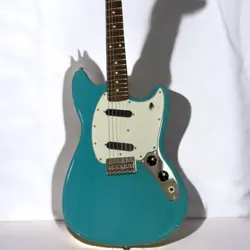 FENDER PLAYER II MUSTANG ELECTRIC GUITAR - AQUATONE BLUE, ROSEWOOD, USED