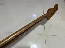 ROASTED FLAME MAPLE JAZZ BASS GUITAR NECK 21FRET FINGERBOARD FENDER-JB 34