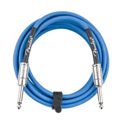 FENDER CONTOUR 10' CABLE - LAKE PLACID BLUE