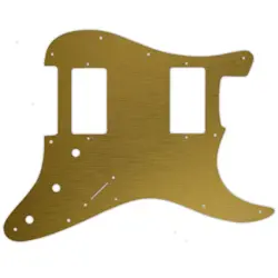 FENDER 10-ON MADE IN MEXICO BLACKTOP STRATOCASTER HH FAUX BRUSH GOLD