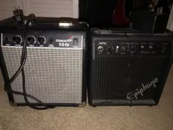 2 BEGINNER GUITAR AMP/ AMPLIFIERS EPIPHONE/ FENDER 