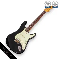 FENDER CUSTOM SHOP 1961 STRATOCASTER JOURNEYMAN RELIC BLACK AUSTIN MACNUTT