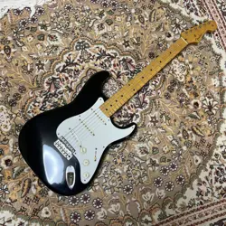 FENDER JAPAN ST57-70TX BLACK ST MODEL 1997-2000 ELECTRIC GUITAR USED FROM JAPAN