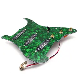 GUITAR PREWIRED LOADED PICKGUARD SSS ALNICO 5 PICKUPS FOR FENDER STRAT GUITAR