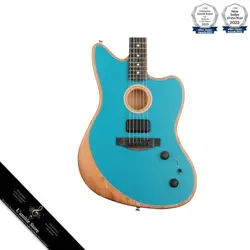 FENDER AMERICAN ACOUSTASONIC JAZZMASTER ACOUSTIC ELECTRIC GUITAR  WITH 2-YEAR