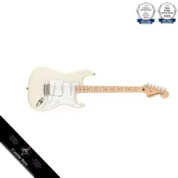 FENDER 6 STRING SOLID-BODY ELECTRIC GUITAR  RIGHT  OLYMPIC WHITE  FULL