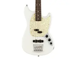 OPEN BOX FENDER AMERICAN PERFORMER MUSTANG BASS - ARCTIC WHITE W/ ROSEWOOD FB