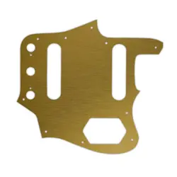 FENDER AMERICAN VINTAGE 1962 REISSUE JAGUAR PICKGUARD FAUX BRUSH GOLD