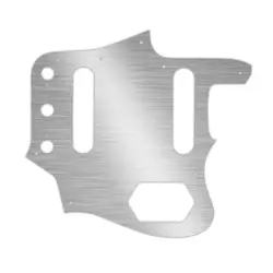 FENDER AMERICAN VINTAGE 1962 REISSUE JAGUAR PICKGUARD FAUX BRUSH SILVER