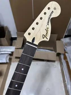 22FRET STRAT ELECTRIC GUITAR NECK MAPLE  FOR DIY FENDER REPLACE BIG HEAD