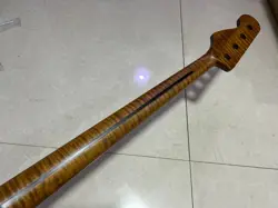AAA ROASTED FLAME MAPLE JAZZ BASS GUITAR NECK 21 FRET FINGERBOARD FENDER STYLE
