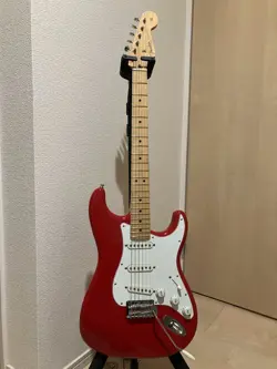 FENDER MADE IN JAPAN HYBRID II STRATOCASTER RED ELECTRIC GUITAR USED FROM JAPAN