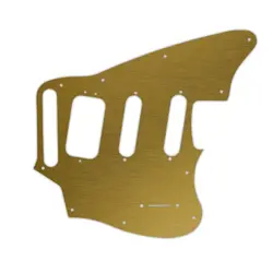 FENDER PAWN SHOP JAGUARILLO PICKGUARD FAUX BRUSH GOLD