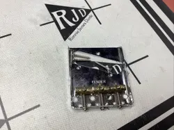 FENDER AMERICAN TELECASTER GUITAR BRIDGE PLATE CHROME BRASS SADDLES