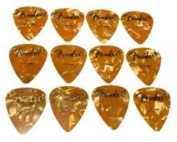 PICKS-1990’S FENDER-351-YELLOW