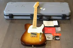 MINTY! FENDER 75TH ANNIVERSARY COMMEMORATIVE TELECASTER BOURBON BURST + COA OHSC