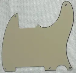 VINTAGE YELLOW 3-PLY FOR FENDER TELECASTER VINTAGE 5-HOLE BLANK GUITAR PICKGUARD