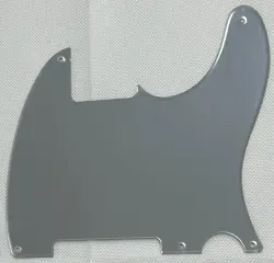 SILVER MIRROR 1-PLY FOR FENDER TELECASTER VINTAGE 5-HOLE BLANK GUITAR PICKGUARD
