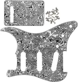 11 HOLE SSS GUITAR PICKGUARD WITH BACKPLATE FOR USA/MEXICAN FENDER STRAT GUITAR