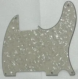 IVORY WHITE PEARL FOR FENDER TELECASTER VINTAGE 5-HOLE BLANK GUITAR PICKGUARD