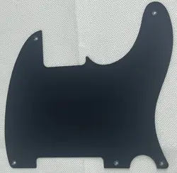 BLACK 1-PLY FOR FENDER TELECASTER VINTAGE 5-HOLE BLANK STYLE GUITAR PICKGUARD