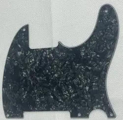 BLACK PEARL 4-PLY FOR FENDER TELECASTER VINTAGE 5-HOLE BLANK GUITAR PICKGUARD