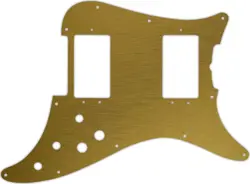 WD CUSTOM PICKGUARD FOR FENDER 1979-1982 LEAD III #14 SIMULATED BRUSHED GOLD/...