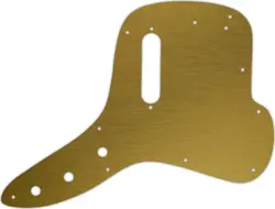 WD CUSTOM PICKGUARD FOR FENDER 1971-1977 MUSICMASTER BASS #14 SIMULATED BRUSH...