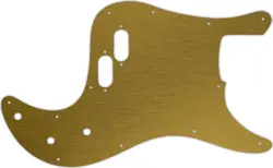 WD CUSTOM PICKGUARD FOR FENDER 1981-1985 BULLET BASS #14 SIMULATED BRUSHED GO...
