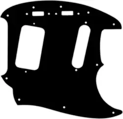 WD CUSTOM PICKGUARD FOR FENDER 1990'S JAG-STANG #38 BLACK/CREAM/BLACK