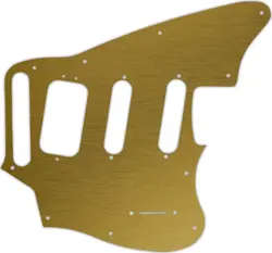 WD CUSTOM PICKGUARD FOR FENDER PAWN SHOP JAGUARILLO #14 SIMULATED BRUSHED GOL...