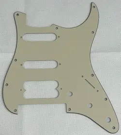 VINTAGE YELLOW FOR FENDER PLAYER STRATOCASTER FLOYD ROSE HSS GUITAR PICKGUARD