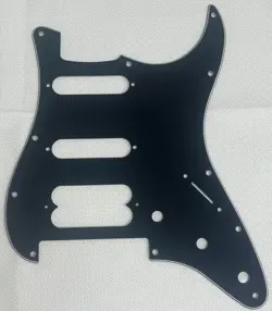 BLACK 3-PLY FOR FENDER PLAYER STRATOCASTER FLOYD ROSE HSS STYLE GUITAR PICKGUARD