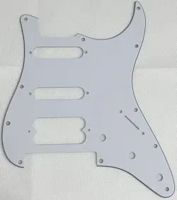 WHITE 3-PLY FOR FENDER PLAYER STRATOCASTER FLOYD ROSE HSS STYLE GUITAR PICKGUARD