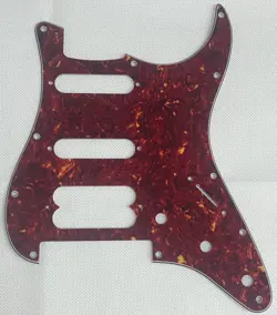 RED TORTOISE FOR FIT FENDER PLAYER STRATOCASTER FLOYD ROSE HSS GUITAR PICKGUARD