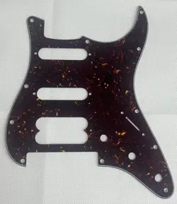 BROWN TORTOISE FOR FENDER PLAYER STRATOCASTER FLOYD ROSE HSS GUITAR PICKGUARD