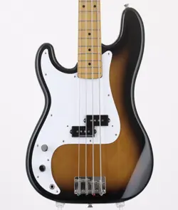 FENDER JAPAN PB57-LH MOD 2-TONE SUNBURST USED LEFT-HANDED MAPLE NECK W/SOFT CASE