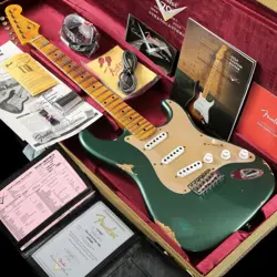 FENDER CUSTOM SHOP LIMITED EDITION 1954 STRATOCASTER RELIC AGED SHERWOOD GREEN M