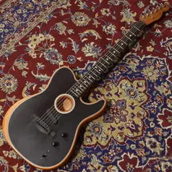 FENDER AMERICAN ACOUSTASONIC TELECASTER BLACK USED USED