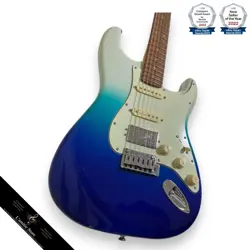 FENDER PLAYER PLUS STRATOCASTER HSS GUITAR BELAIR BLUE NOISELESS PICKUPS