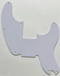 1 PLY WHITE PICKGUARD FIT FENDER TELECASTER PRECISION BASS STYLE GUITAR PARTS