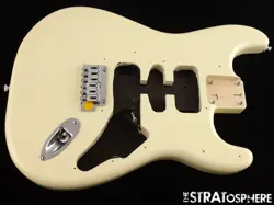 FENDER STANDARD STRATOCASTER STRAT BODY & HARDWARE GUITAR OLYMPIC WHITE $30 OFF