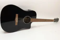 FENDER CD-60SCE DREADNOUGHT ACOUSTIC-ELECTRIC GUITAR  CLASSIC DESIGN - BLACK