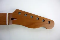 TELECASTER 22 STAINLESS ROUNDED GUITAR NECK/ROASTED,FITS/WARMOTH,FENDER TELE ETC
