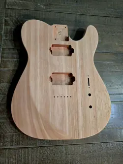 TELECASTER-STYLE GUITAR BODY, RED GRANDIS, HH